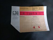 Ticket eintrittskarte 1974 gebraucht kaufen  Mönchengladbach