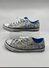 Tênis Converse unissex Chuck Taylor All Star cano baixo branco/amarelo/azul comprar usado  Enviando para Brazil