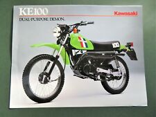 Kawasaki ke100 brochure for sale  LICHFIELD
