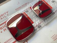 Conjunto de 2 peças Honda Accord COUPE 2Dr 03-07 JDM vermelho H dianteiro traseiro tipo R emblema de grade comprar usado  Enviando para Brazil