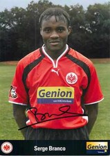 Serge Branco Autogrammkarte Eintracht Frankfurt Kamerun Nationalspieler comprar usado  Enviando para Brazil