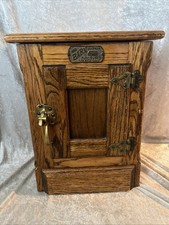 Armário de mesa de cabeceira vintage branco folheado tipo celeiro madeira licor comprar usado  Enviando para Brazil