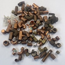 Lote enorme de acessórios de latão para tubo de cotovelo de cobre encanamento HVAC 1/2-1” novo na caixa comprar usado  Enviando para Brazil