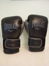 Luva de boxe Everlast PowerLock treinamento 16 oz. Preto/cinza comprar usado  Enviando para Brazil