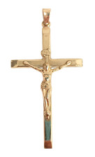 large 9ct gold cross for sale  RUGBY