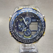 Relógio Citizen Skyhawk Blue Angels masculino 42mm mostrador azul aço C300-Q00842 PEÇAS, usado comprar usado  Enviando para Brazil