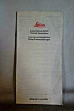 A0299 leica preisliste gebraucht kaufen  Würselen