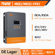 Solarny regulator ładowania PowMr 80A 100A MPPT ładowarka regulator 12V 24V 36V 48V PV 160V na sprzedaż  Wysyłka do Poland