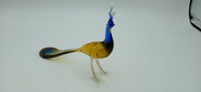 Glass multicoloured peacock for sale  NEWQUAY