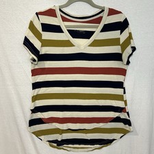 Camiseta de novio de lactancia y maternidad con cierre de mamá rayas grandes para mujer mediana segunda mano  Embacar hacia Mexico