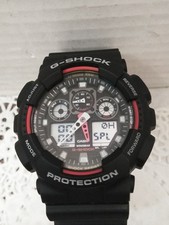 Relógio Casio G Shock 5081 modelo GA-100 preto e vermelho cronógrafo digital analógico, usado comprar usado  Enviando para Brazil