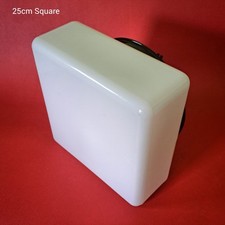 Arandela quadrada de vidro opalino branco meados do século para cozinha hall comprar usado  Enviando para Brazil
