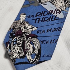 Gravata estilo RM vintage Harley Davidson 1994 motociclista 100% seda em excelente estado usado  comprar usado  Enviando para Brazil