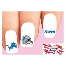 Juego de 20 calcomanías de uñas tobogán acuático - surtido de fútbol americano de los Detroit Lions segunda mano  Embacar hacia Argentina