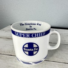 Usado, Caneca de café RARA VINTAGE SANTA FE SUPER CHIEF TRAIN por Michael Leson louça comprar usado  Enviando para Brazil