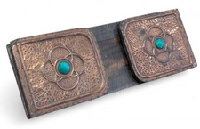 Corrediça/suporte para livros BeautifulArt nouveau cobre e madeira comprar usado  Enviando para Brazil
