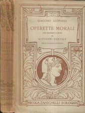 Operette morali. giacomo usato  Italia