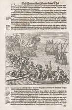 Chorrera Cuba Kuba America Attacco Incisione Gottfried Merian 1631 comprar usado  Enviando para Brazil