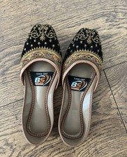 Black khussa shoes for sale  BRADFORD