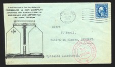 EUA 1915 WW1 5c CAPA 'QUÍMICA' CENSURADA ANN ARBOR MICH PARA ALSACE ALEMANHA comprar usado EUA 1915 WW1 5c CAPA 'QUÍMICA' CENSURADA ANN ARBOR MICH PARA ALSACE ALEMANHA comprar usado  Enviando para Brazil