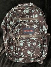 Usado, Mochila JANSPORT caveiras estrelas preta azul grande 5 bolsos comprar usado  Enviando para Brazil