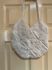 Crochet white grannysquare for sale  PRESTON