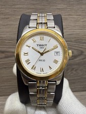 Relógio de quartzo masculino Tissot PR50 aço inoxidável com safira 36mm. eta J376/476k comprar usado  Enviando para Brazil