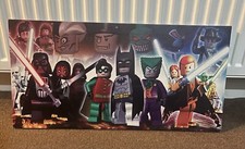 Lego characters canvas for sale  STOCKTON-ON-TEES