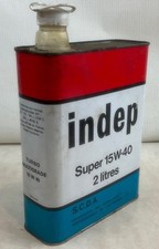 Ancien XXème très beau bidon d'huile Indeep super 15W40 turbo multigrade comprar usado  Enviando para Brazil