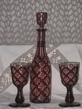 Glaskaraffe pokal gläsern gebraucht kaufen  Velbert