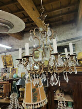 Lustre bronze pampilles d'occasion  Fabrègues