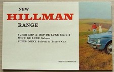 Hillman car range for sale  LEICESTER
