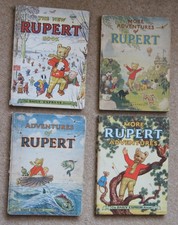 Four vintage rupert for sale  BRIDPORT