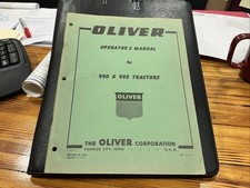 Vintage 1959 Oliver Tractor 990 & 995 Manual do Operador comprar usado  Enviando para Brazil