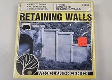 Paredes de contenção de concreto Woodland Scenics escala HO (3 peças) item C1258 comprar usado  Enviando para Brazil