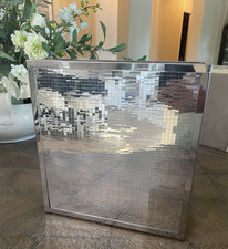 Usado, Stylebuilt Vintage Anos 80 Lata de Lixeira de Banheiro Prata Mosaico Espelhado Cesto de Lixo comprar usado Usado, Stylebuilt Vintage Anos 80 Lata de Lixeira de Banheiro Prata Mosaico Espelhado Cesto de Lixo comprar usado  Enviando para Brazil