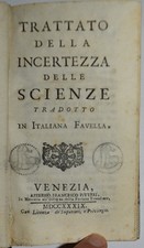 Incertezza delle scienze usato  Arezzo