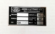 Tabliczka znamionowa ramka pas. f. Jawa 350 634 na sprzedaż  Wysyłka do Poland