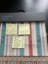 Warwick laureate fabric for sale  NEWCASTLE