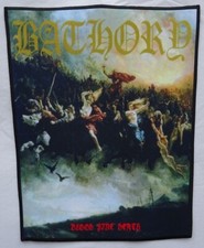BATHORY Blood Fire Death SUBLIMATED BACKPATCH Backaufnäher Black Viking Metal , usado comprar usado  Enviando para Brazil
