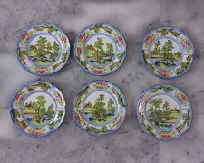 Piatti ceramica paesaggi usato  Roma