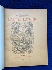 Tolbecque art luthier d'occasion  Paris XI
