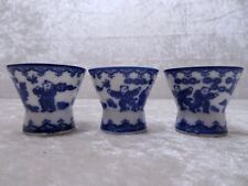 Pqzhyy - 3X Porcelana Diseño Sake Taza - Japón - Vintage - Pintado a Mano - 4 CM comprar usado  Enviando para Brazil