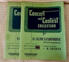 Coleção de concertos e concursos para Eb Alto Sax com piano Accomp. - H. Voxman comprar usado  Enviando para Brazil