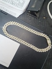 Moissanite cuban chain for sale  Greenfield