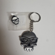 Chaveiro J!NX White Skull Head Pin & Logo - Conjunto - Da Blizzcon Jinx Booth comprar usado  Enviando para Brazil