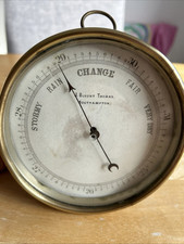 Vintage brass barometer for sale  BROADSTONE