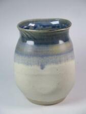 Vaso quadrado de barro STRIKING STUDIO POTTERY graduado azul/natural comprar usado  Enviando para Brazil