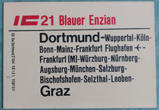 Riginales zuglaufschild blauer gebraucht kaufen  Bad Reichenhall