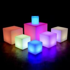 Iluminação LED cubo mudança de cor banquinho assento cadeira barra impermeável cena de casamento comprar usado  Enviando para Brazil